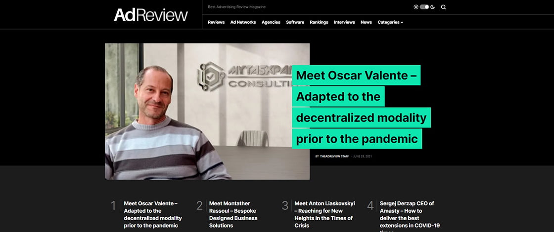 Interview Oscar Valente